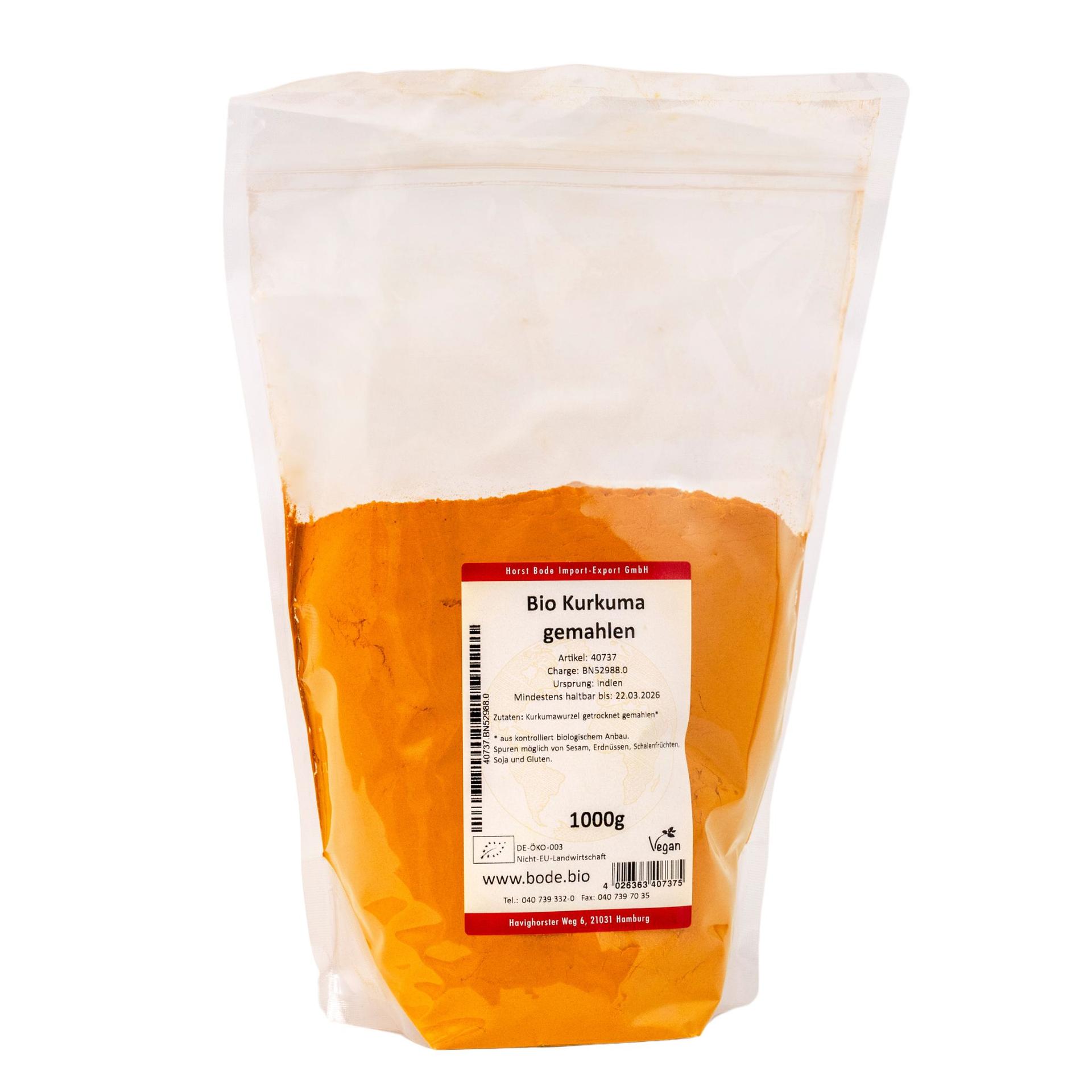 Kurkuma malen ekologisk 1kg