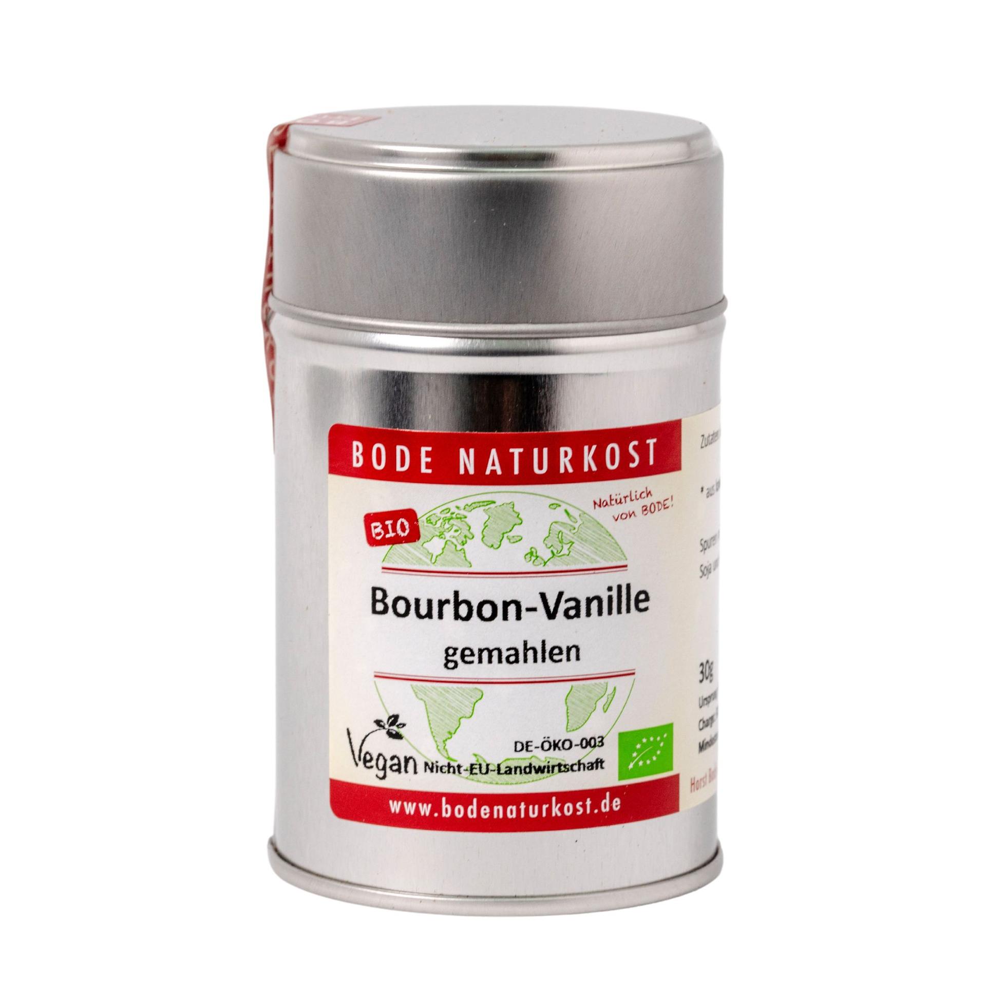 Bourbon-vanilj malen Ekologisk 30g
