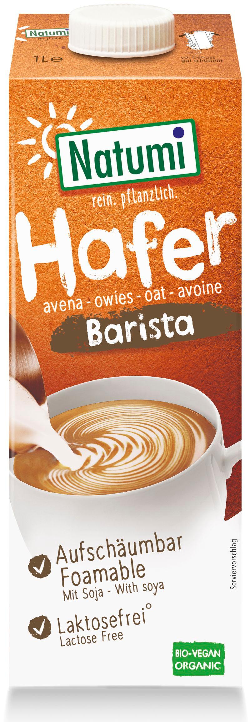 Ekologisk Havredryck Barista med Soja osötad Natumi 8x1l