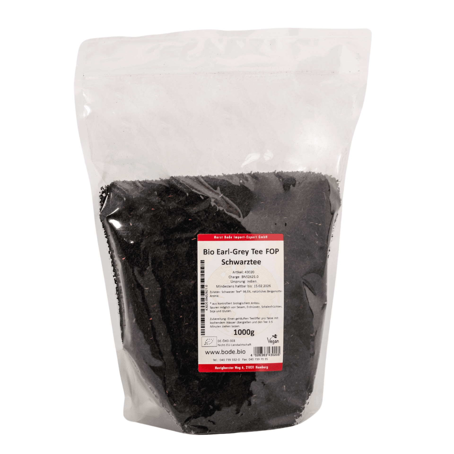 Earl Grey Tee Svartte Ekologisk 1kg