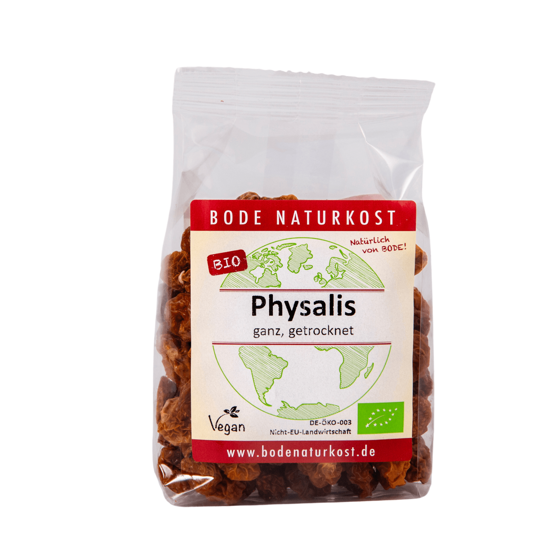 Ekologisk torkade fysalis hela 6x125g