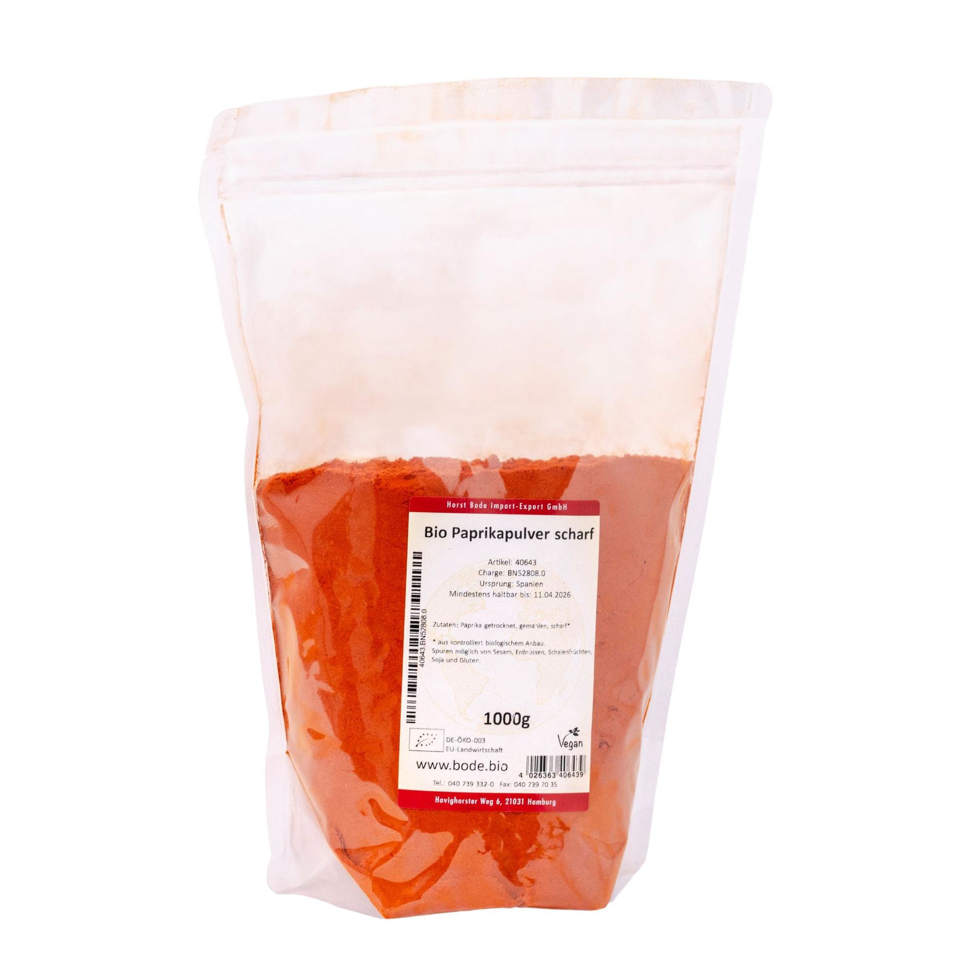 Ekologisk kryddstark paprikapulver 1kg