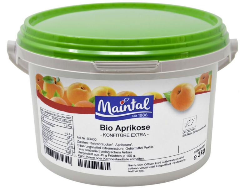 Ekologisk aprikoskontsylt Maintal 3kg med tysk ekologisk socker