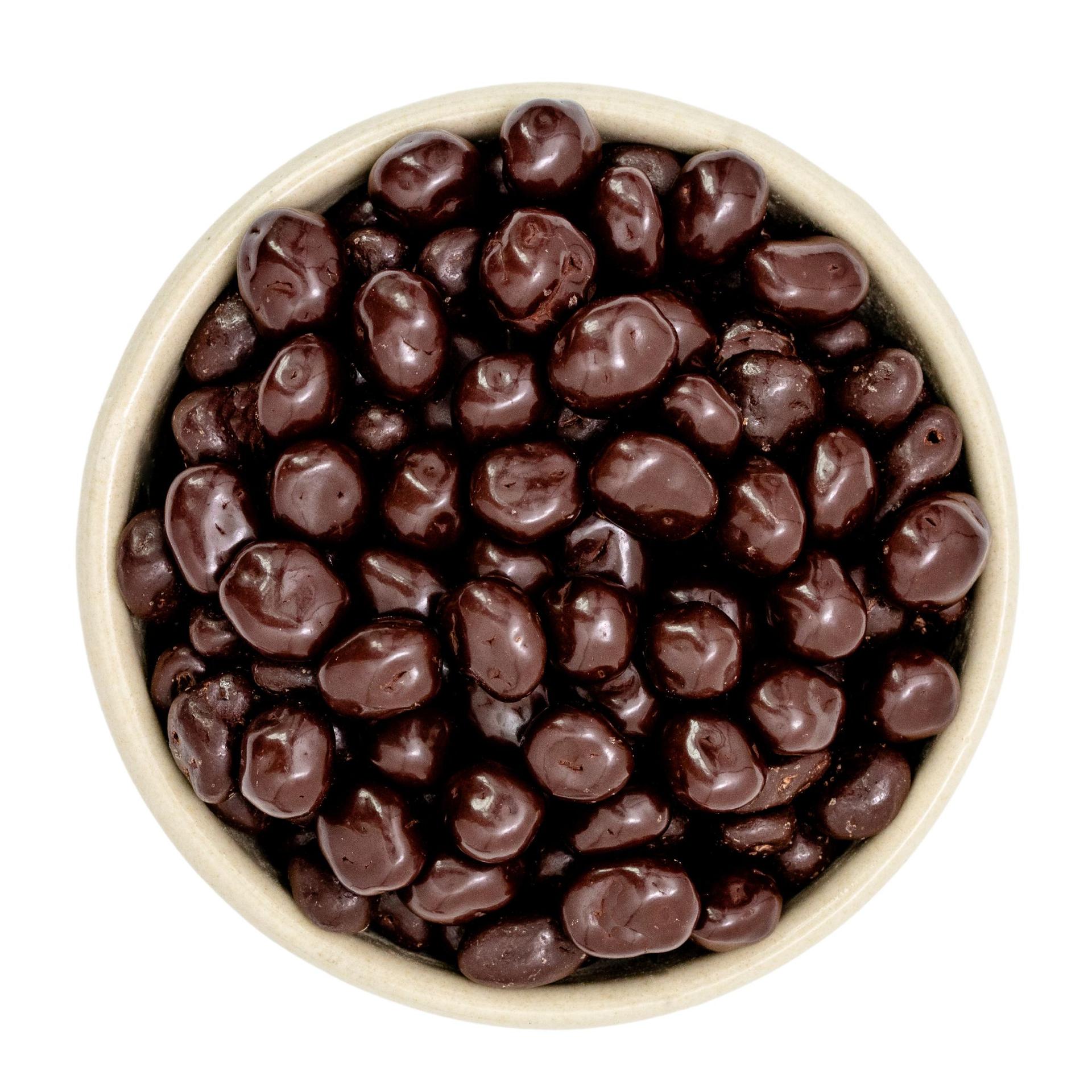 Organic chocolate coated espresso beans 300g