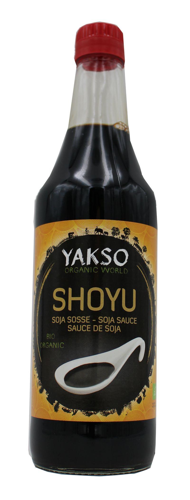 Ekologisk Shoyu Sojasås (Vete) i 500 ml flaska