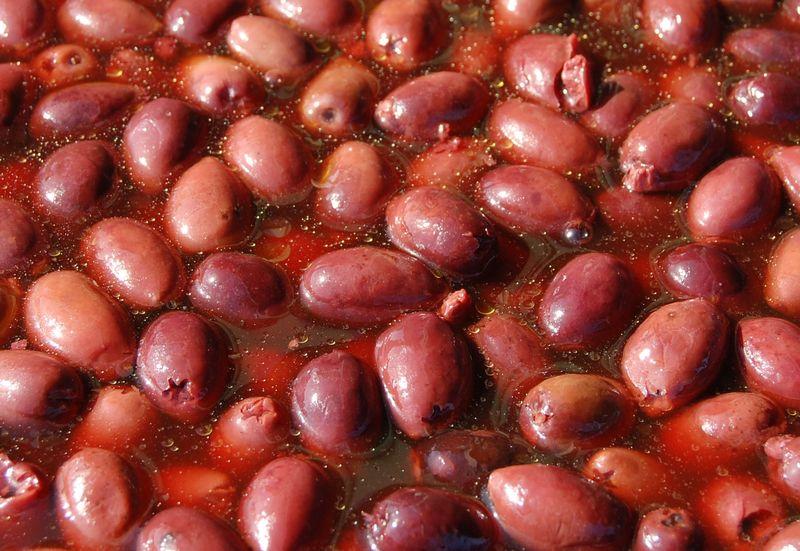 Mörka oliv utan sten i lag Ekologisk Fyllmängd 20kg ATG 11kg