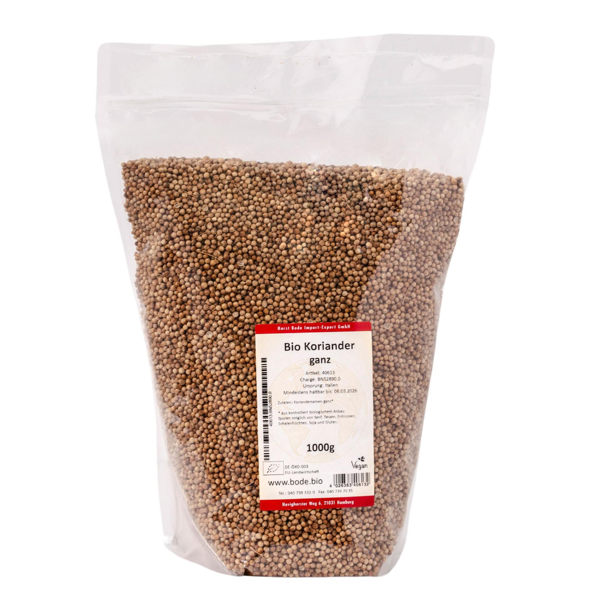 Ekologisk koriander hel 1kg