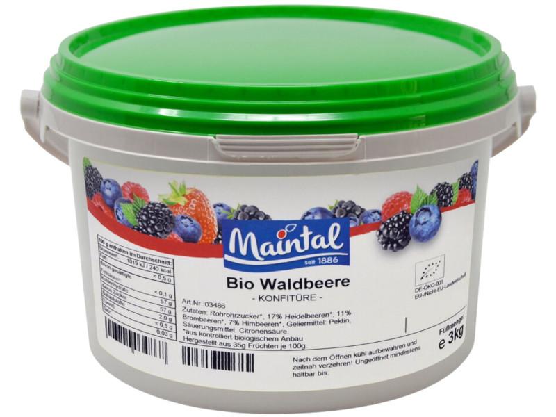 Ekologisk skogsbärssylt bio Maintal 3kg med svensk ekologisk socker