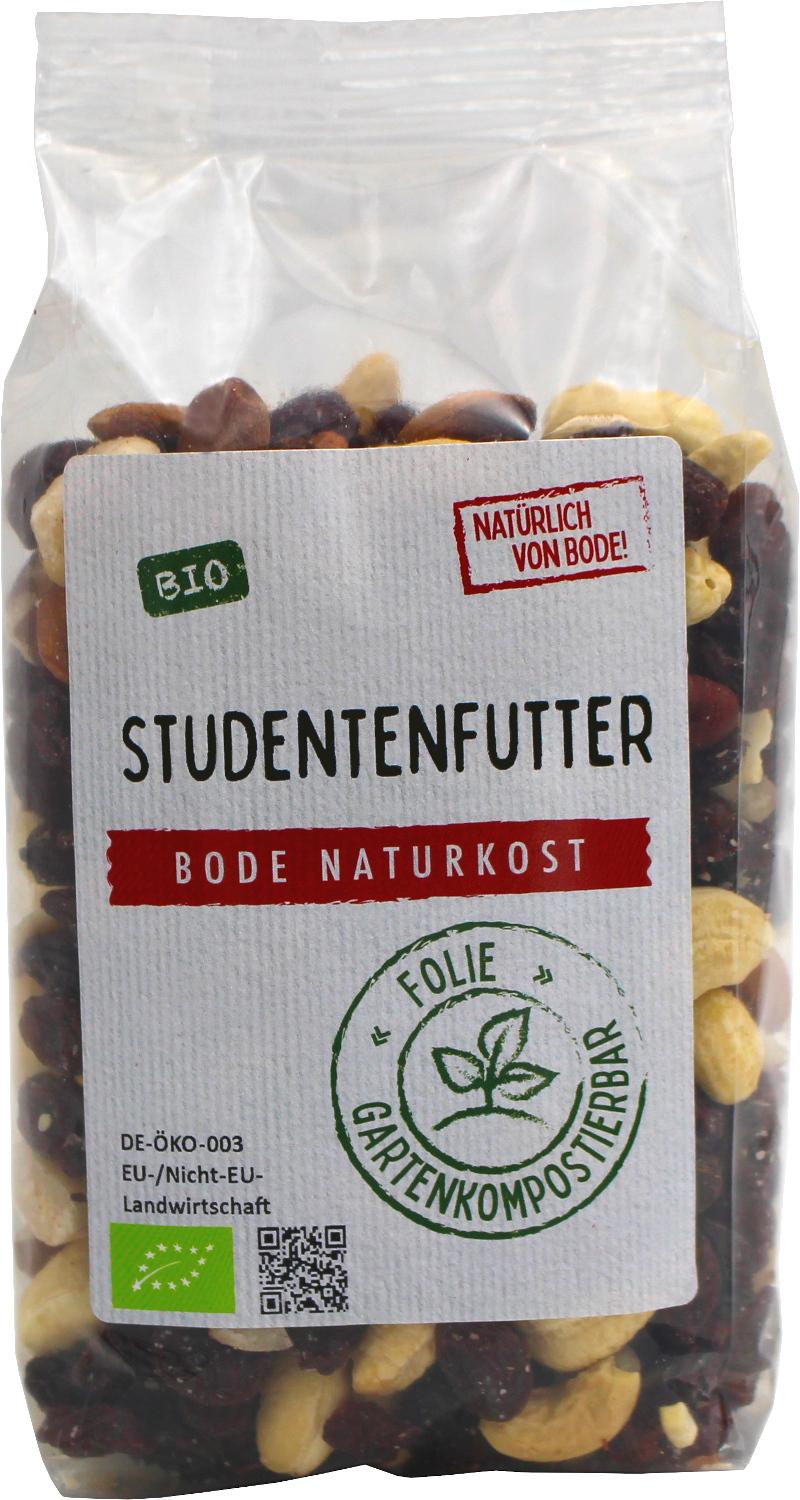 Studentblandning bio med pekannötter, komposterbar påse 6x250g