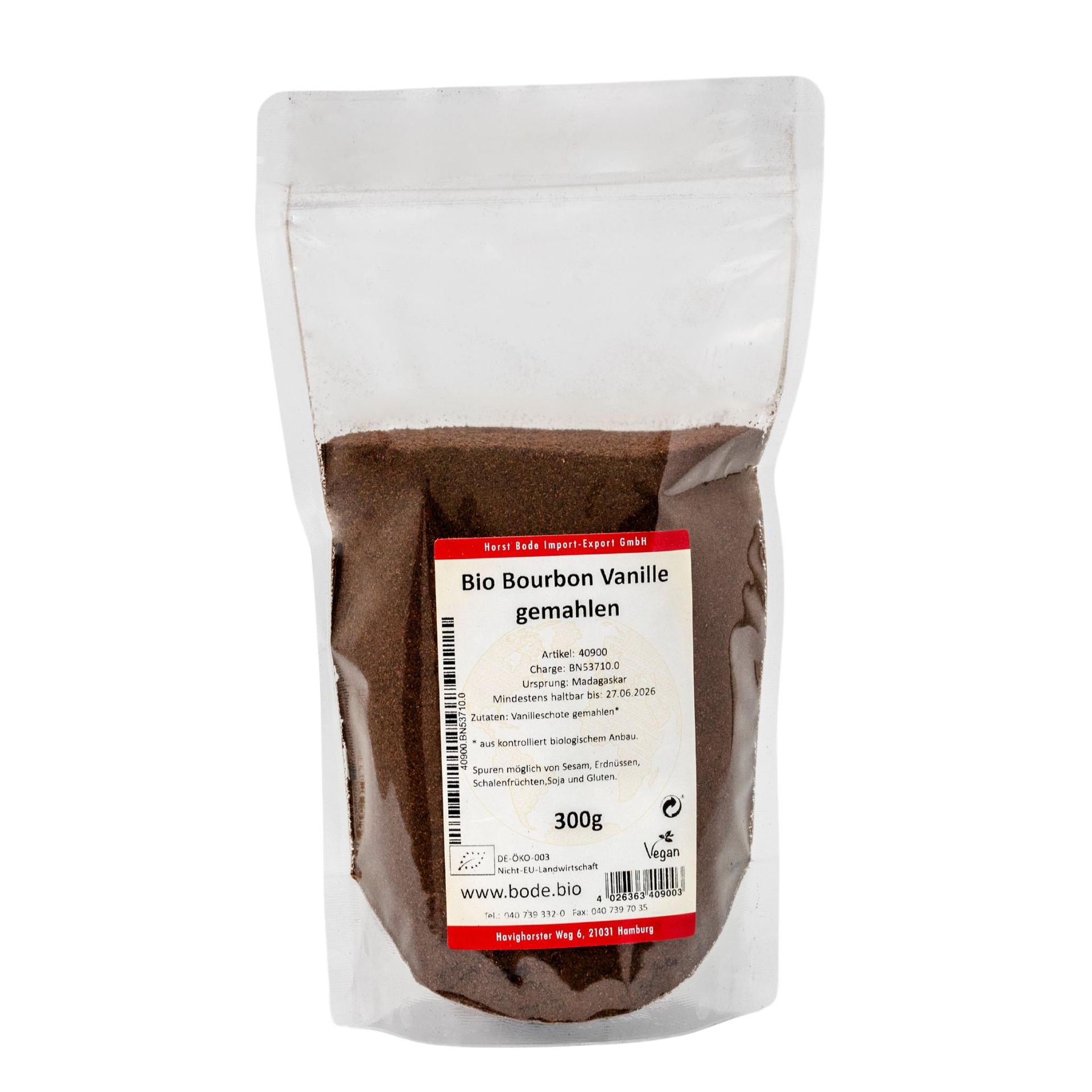 Bourbon-vanilj malen Ekologisk 300g