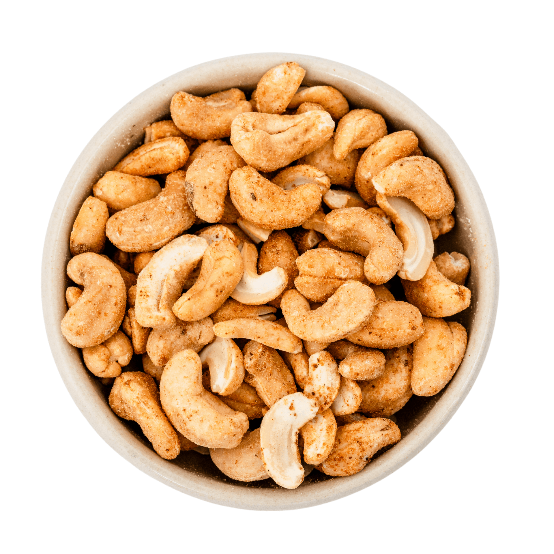 Ekologiska cashewnötter rostade och saltade med chili 20kg
