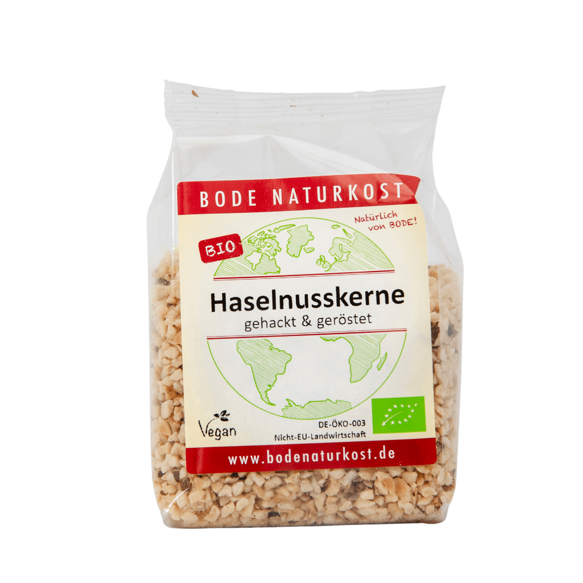 Ekologiska rostade hackade hasselnötter 6x100g