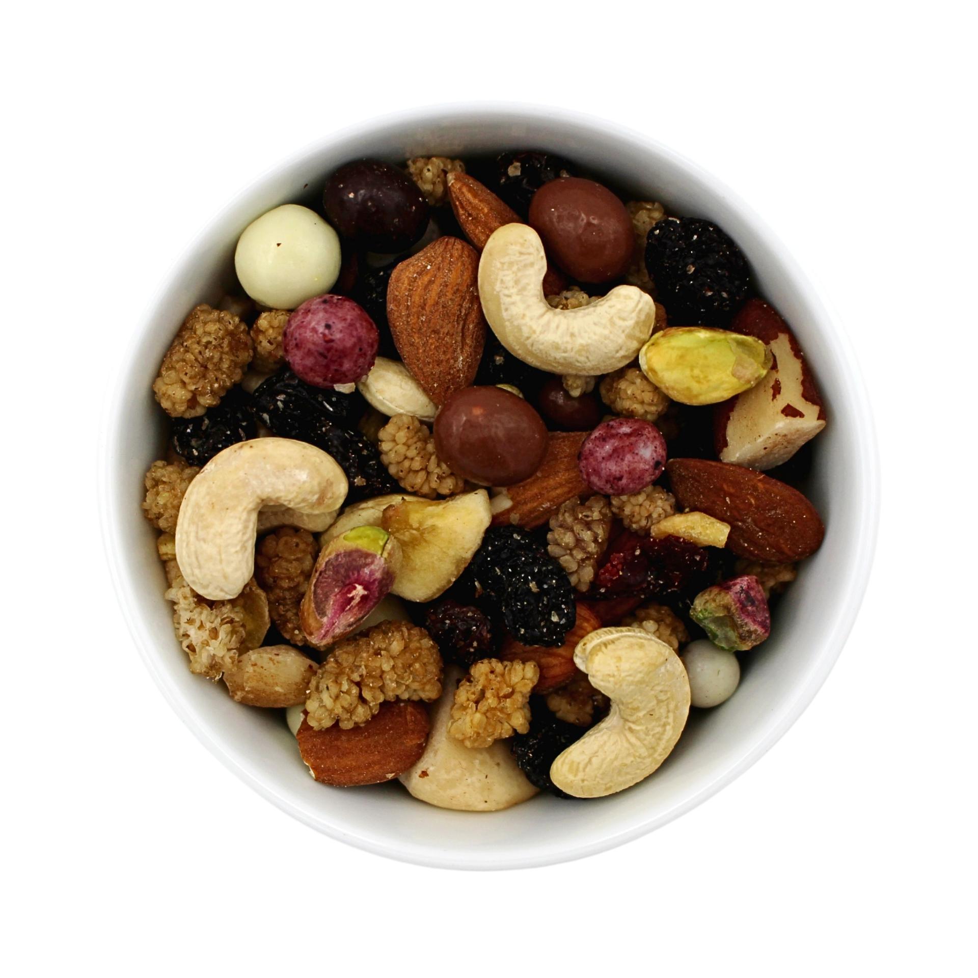 Knabberkonfetti - Nöt-Frukt-Chokladmix ekologisk 12,5kg