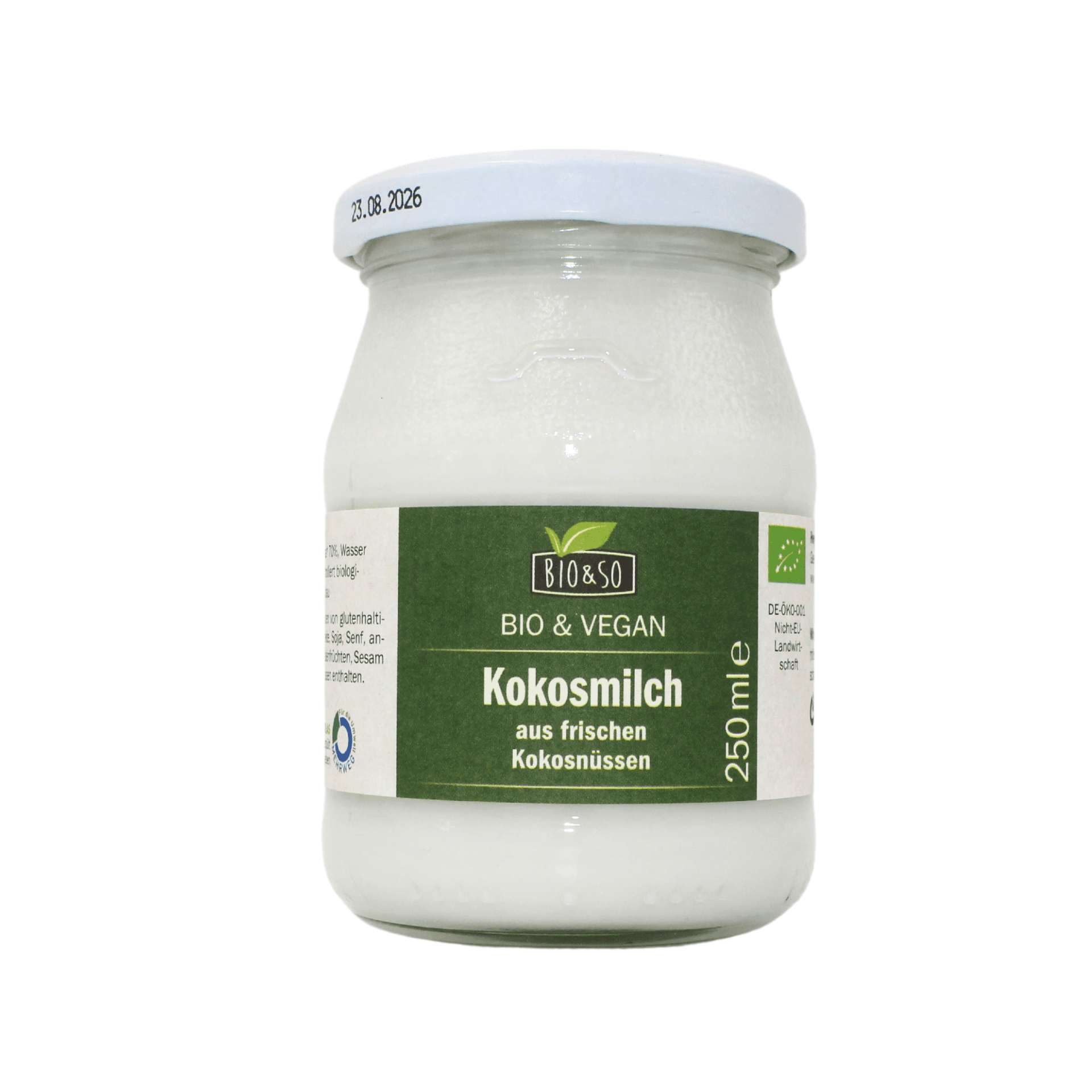 Organic Coconut Milk Bio&So 6x250g