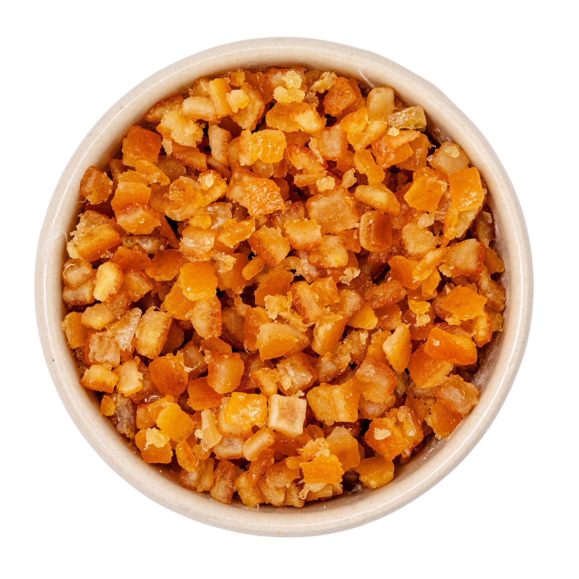 Ekologisk kandiderad apelsinskal tärnad 6mm 10kg
