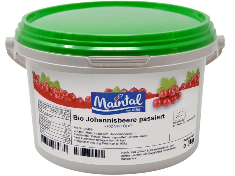 Sylt Johannisbär finmarksorterad Ekologisk Maintal 3kg med svensk Ekologisk-sockert