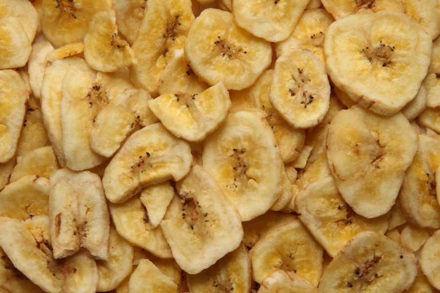 Ekologiska ocksåttade bananchips 6x250g
