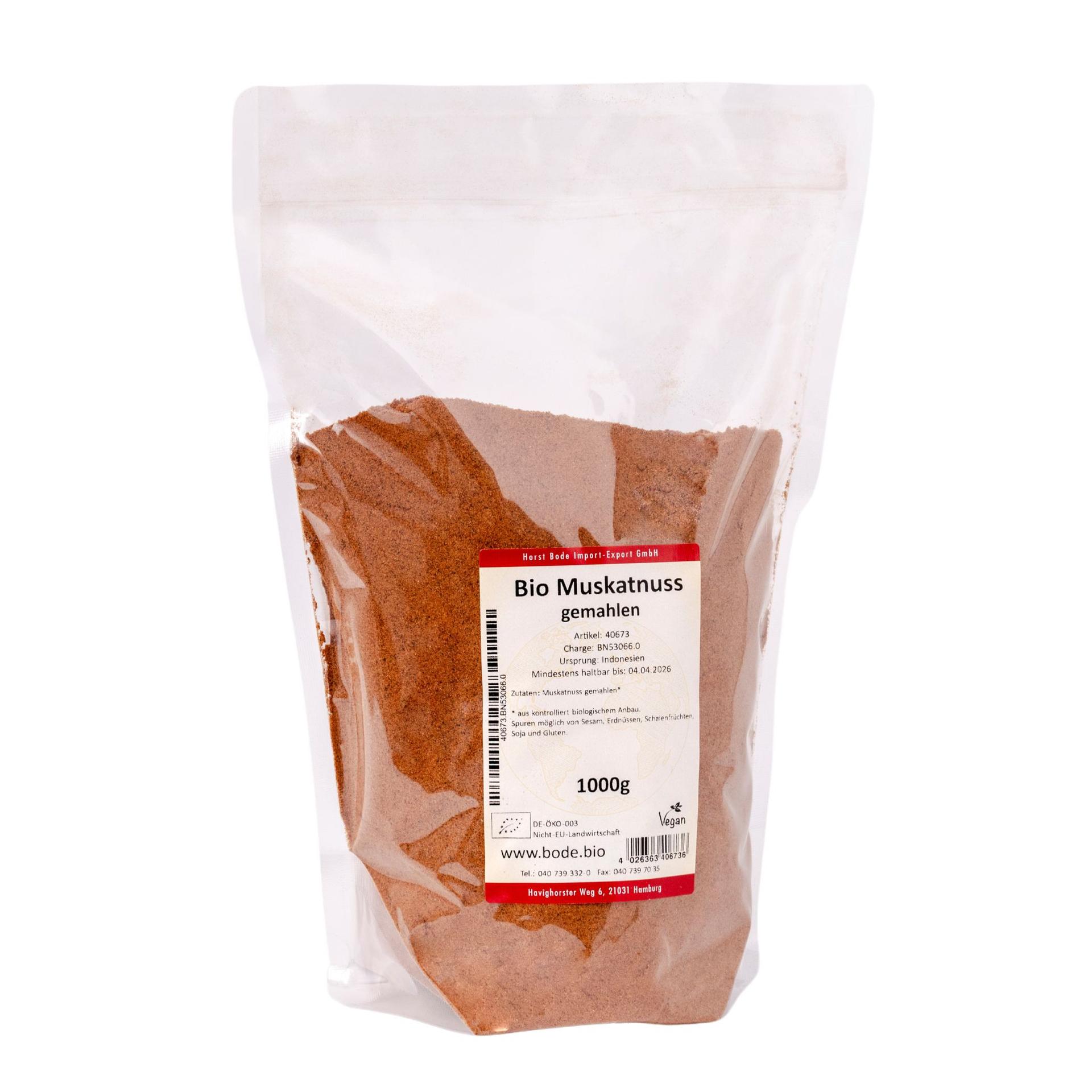 Ekologisk Muskotnöt mald 1kg