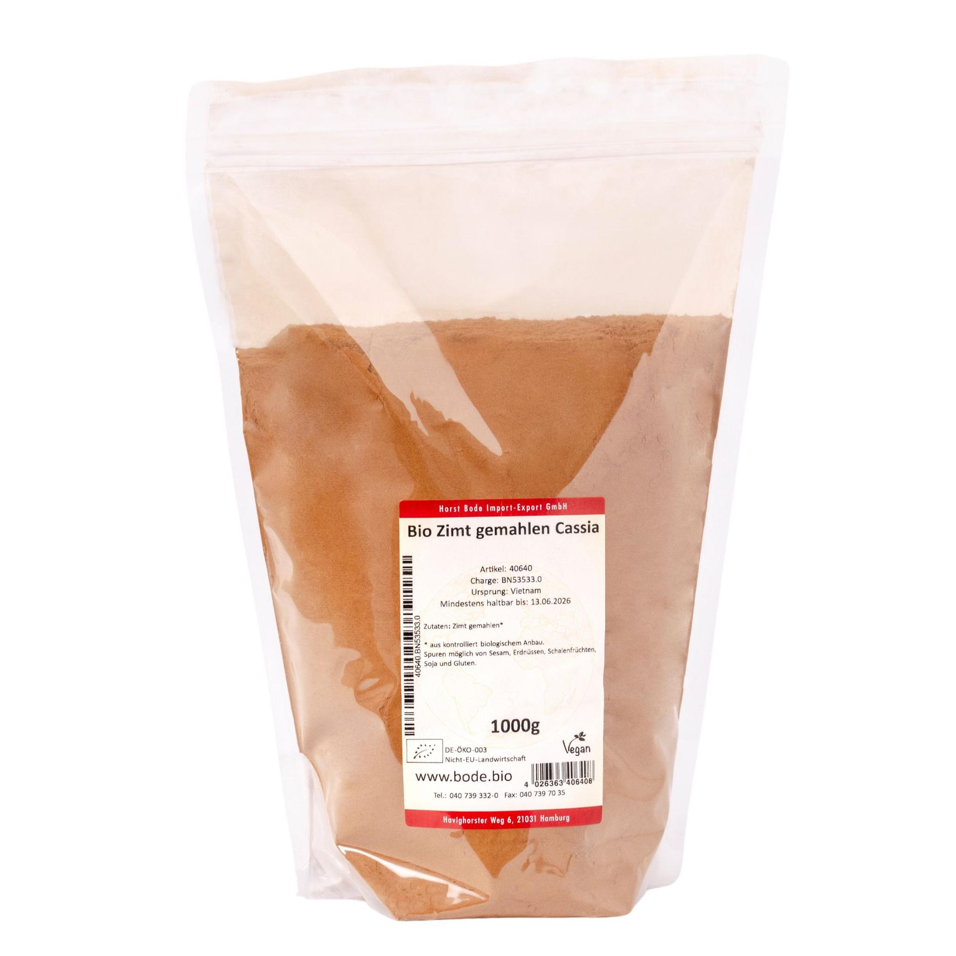 Kanel malen Cassia Ekologisk 1kg