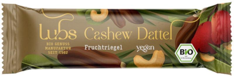 Ekologisk Fruktsnack Cashew-Dattel Lubs 24x40g