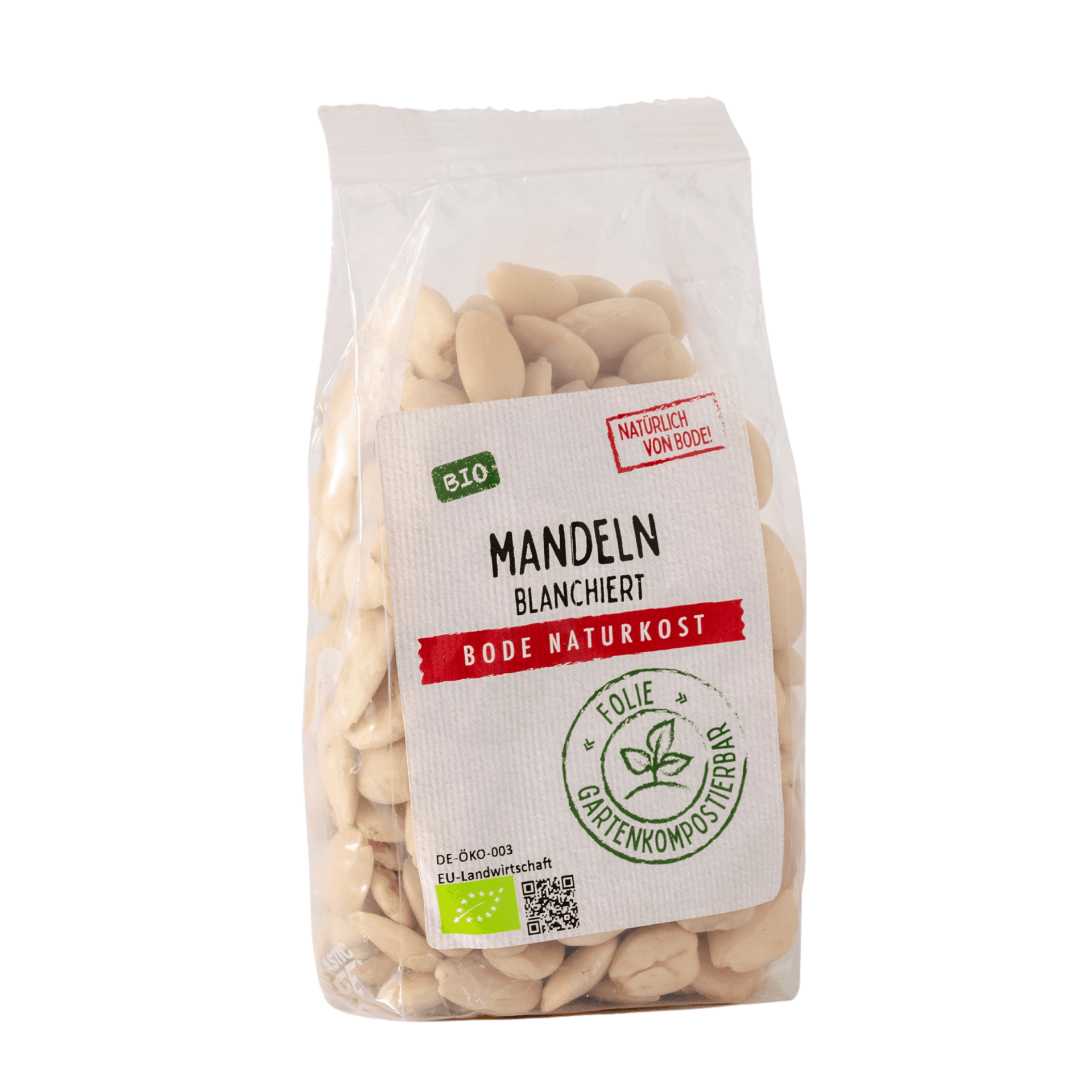 Mandel blancherade Ekologisk, gartenkompostierbarer Beutel 6x200g