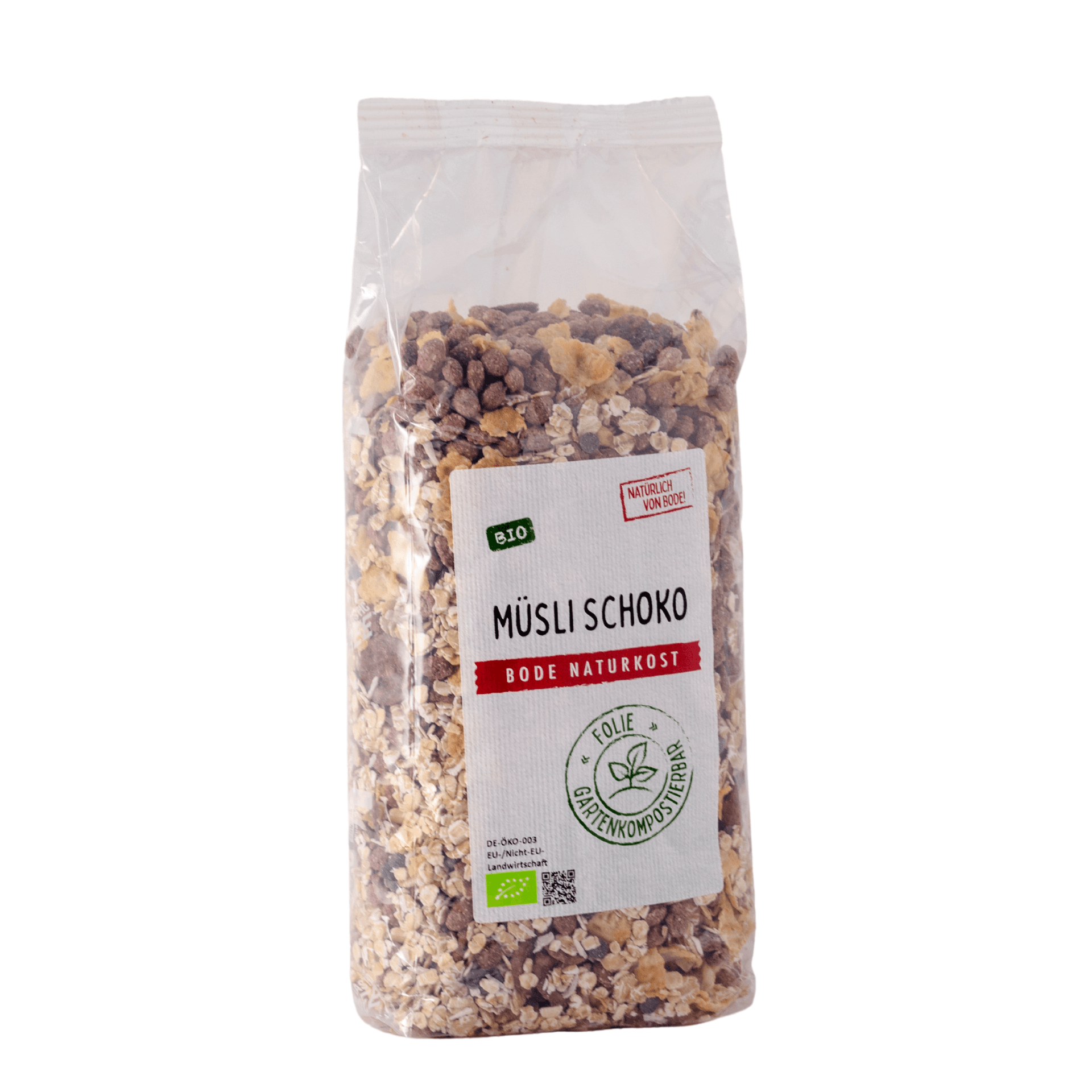Ekologiskt Chokladmüsli, komposterbar påse 6x500g
