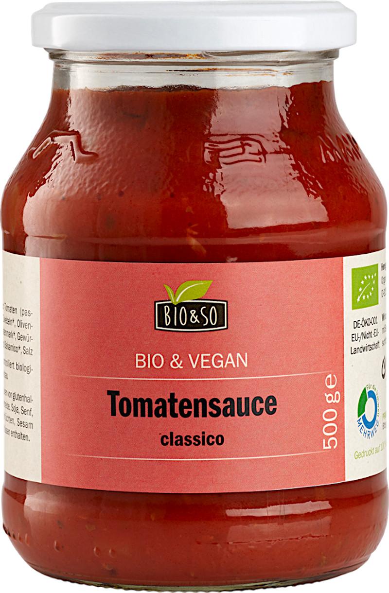 Tomatsås Classico Ekologisk Bio&So 6x500g