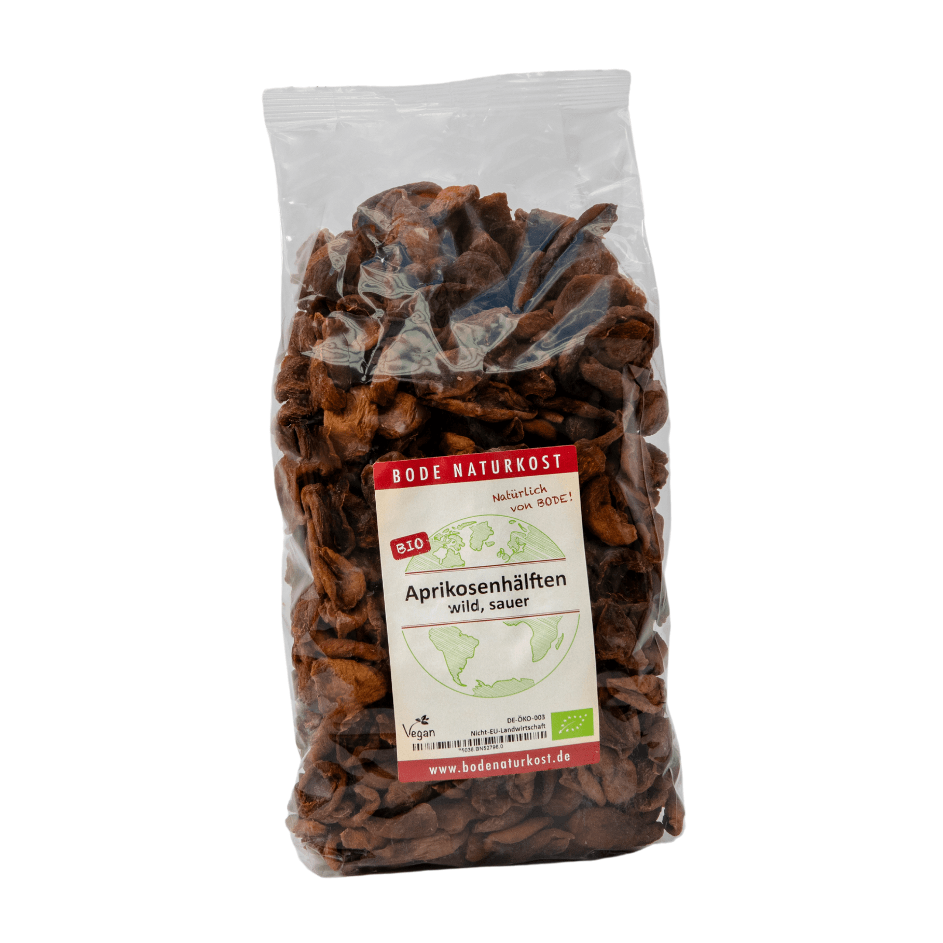 Ekologiska halvor av vilda aprikoser med vild smak 1kg