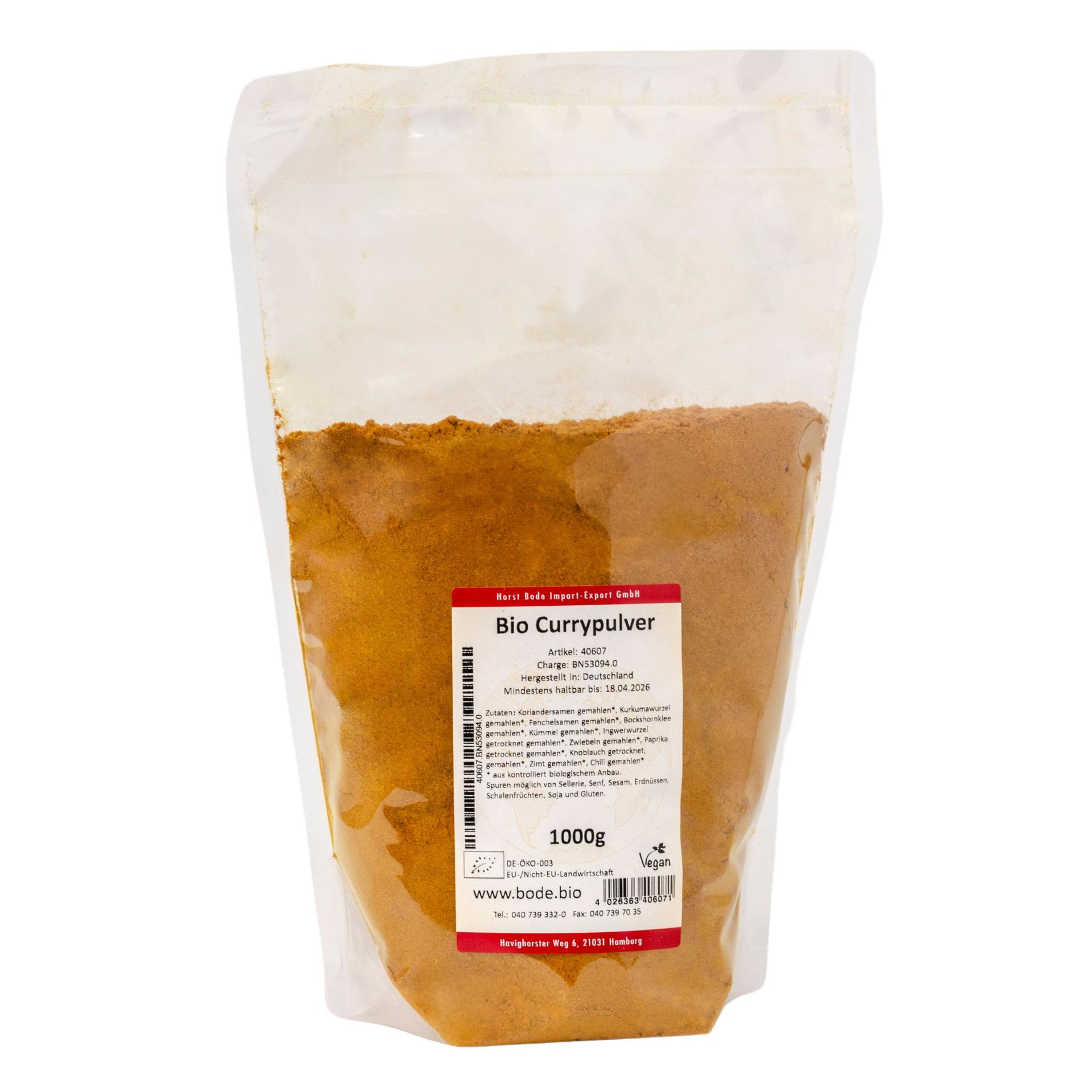 Currykryddblandning bio 1kg