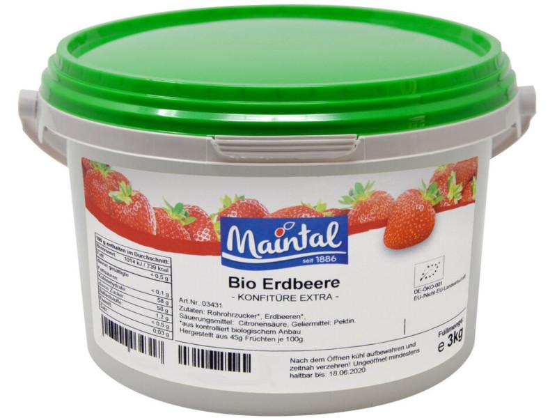 Ekologisk jordgubbssylt Maintal 3kg med tysk Ekologisk socker