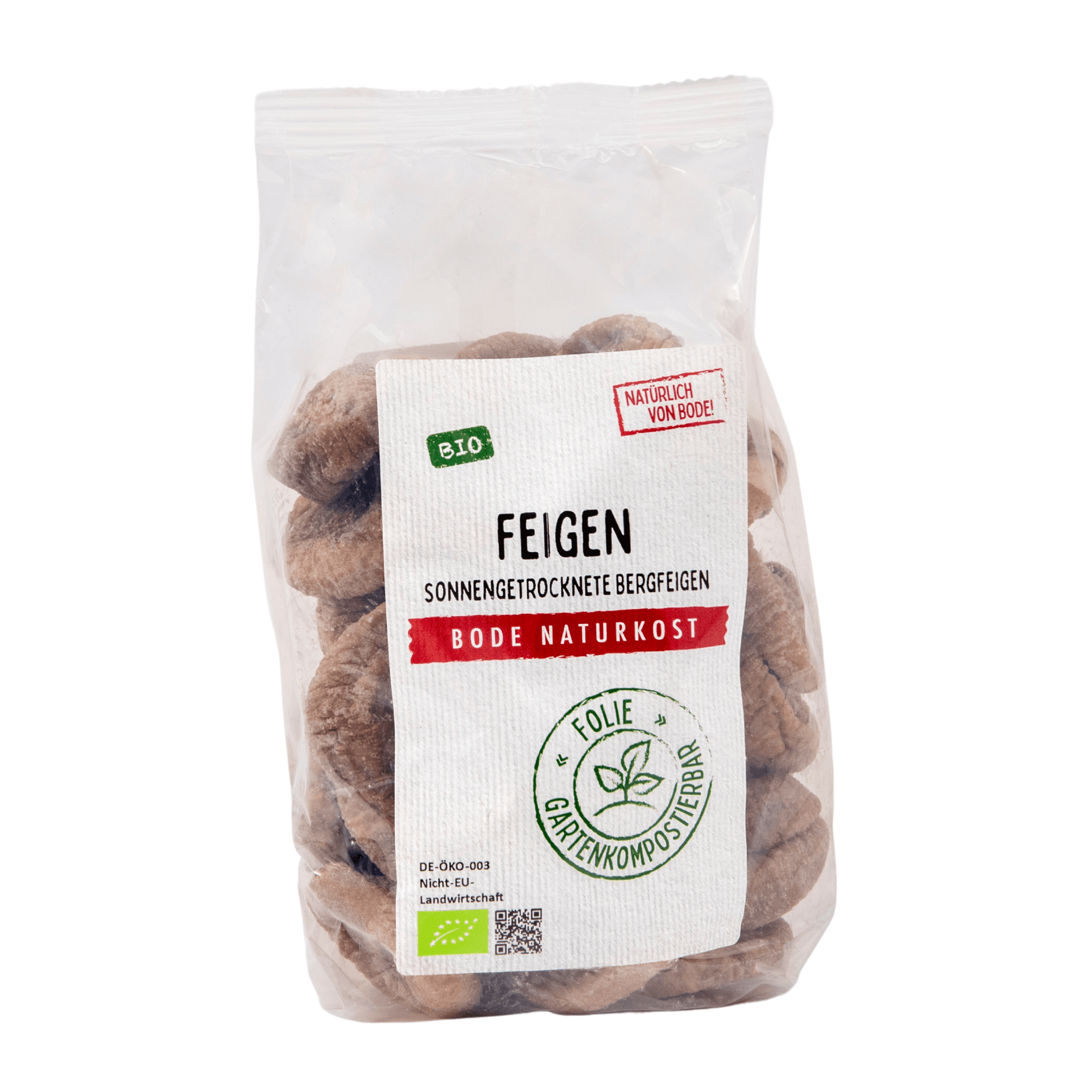 Ekologiska fikon, komposterbar påse 6x500g