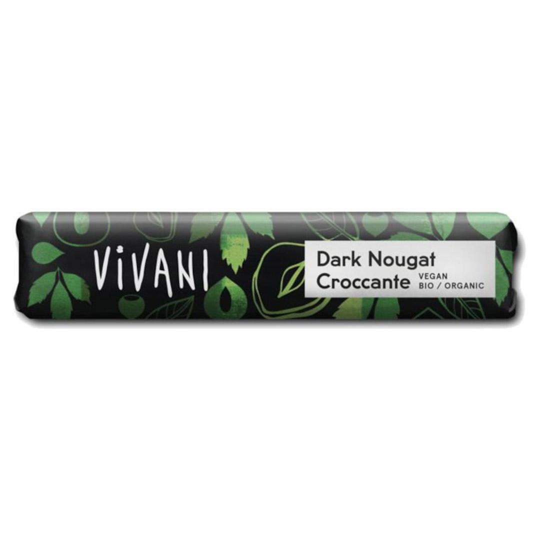 Chokladbitar Dark Nougat Croccante Ekologisk Vivani 18x35g