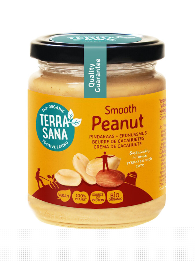 Fint jordnötssmör bio 100% jordnöt 6x250g | Köp Terrasana - samma kvalitet